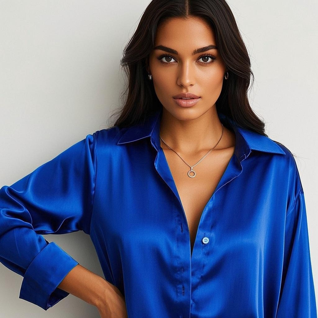 Coréen bureau dame tendance chemise décontractée Blouses élégantes pour les femmes Satin multicolore basique mince chemise solide tout-Match haut français nouveau