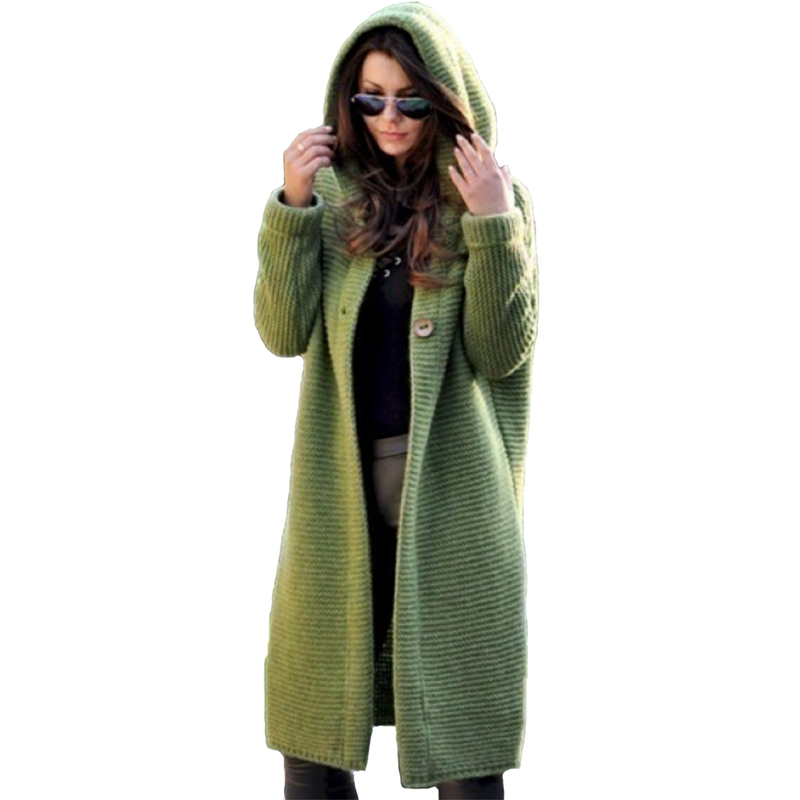 Cardigan en tricot à manches longues pour femmes, pulls à capuche, grande taille, mode féminine, automne, hiver, 2024