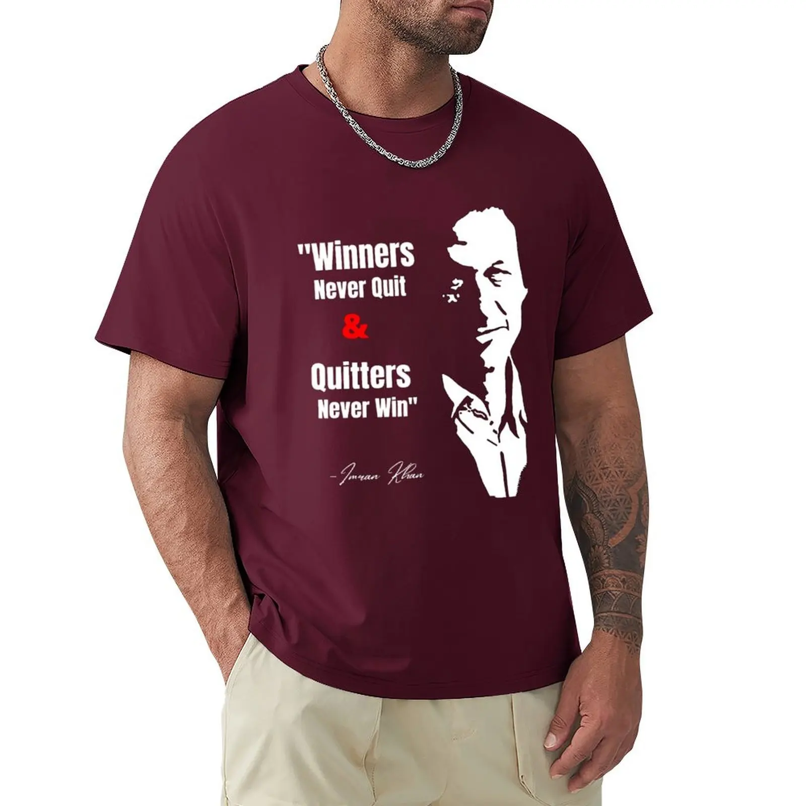 Imran Khan Quotes T-Shirt pour un garçon, édition noire, vêtements pour hommes, vêtements de créateurs pour hommes, nouveaux médicaments et t-shirts, manches courtes, harajuku