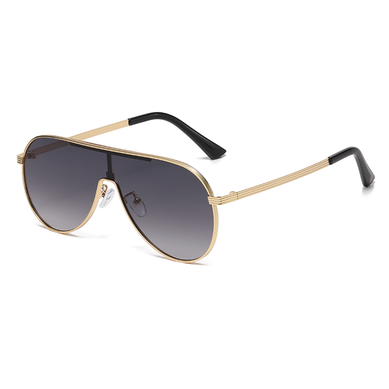 Lunettes de soleil pilote unisexes avec monture ovale pour hommes et femmes, à la mode et uniques, nouvelles nuances tendance 2524