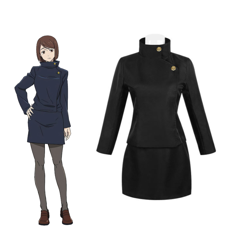 Déguisement Cosplay Shoko Ieiri Jujutsu Kaisen Uniforme Lycée Arc Trésor Caché Tenue Écolière Japonaise JK Halloween Femme
