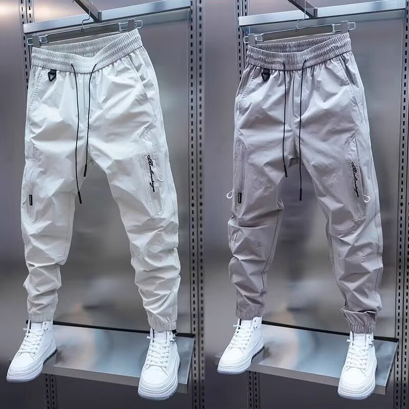 Pantalon Cargo de jogging à séchage rapide pour hommes, Streetwear Hip Hop, sarouel, Harajuku, décontracté, mode y2k