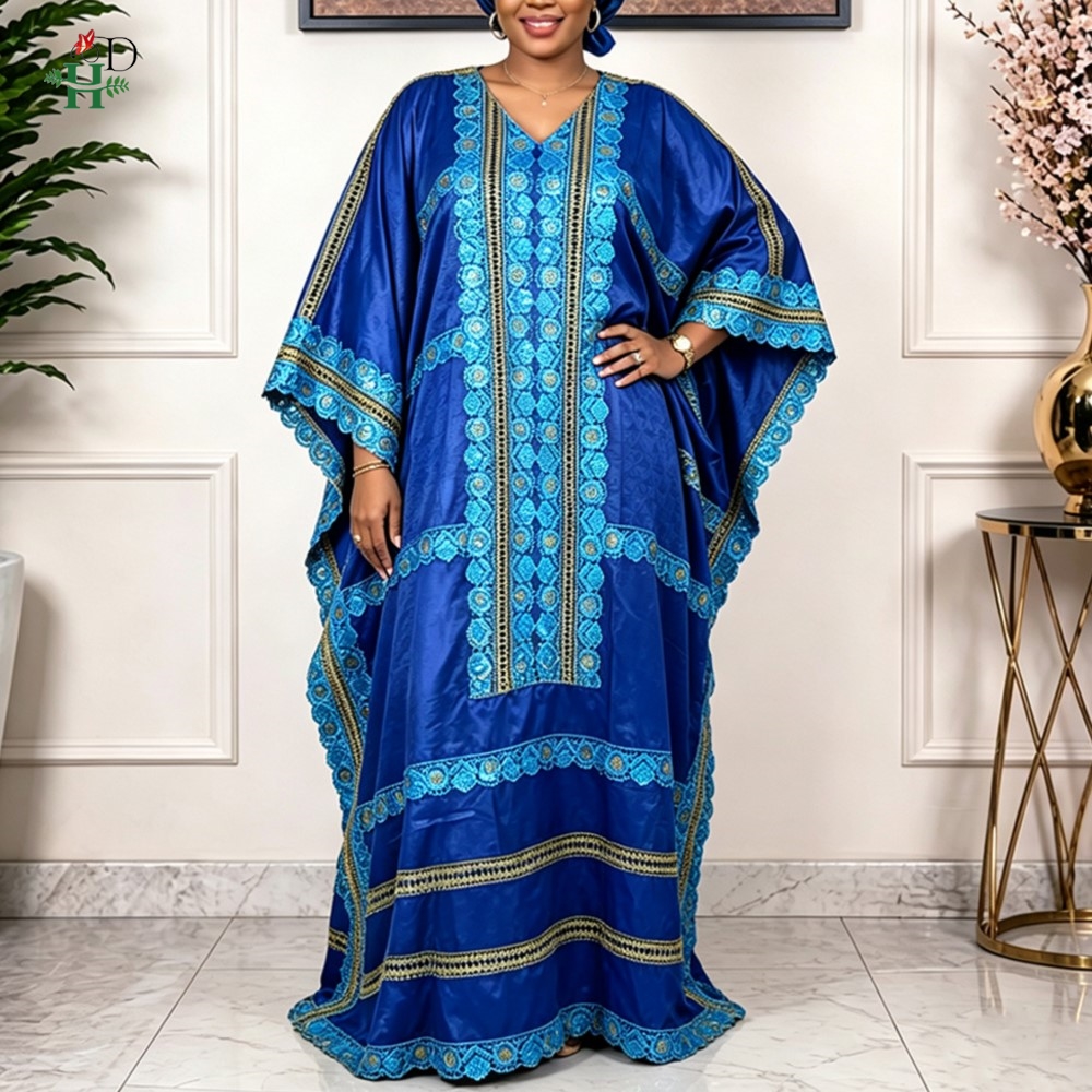 Vêtements africains pour femmes H&D Embroidery, robes Bazin Riche en solde, robes africaines pour femmes, robes turques, robe boubou.