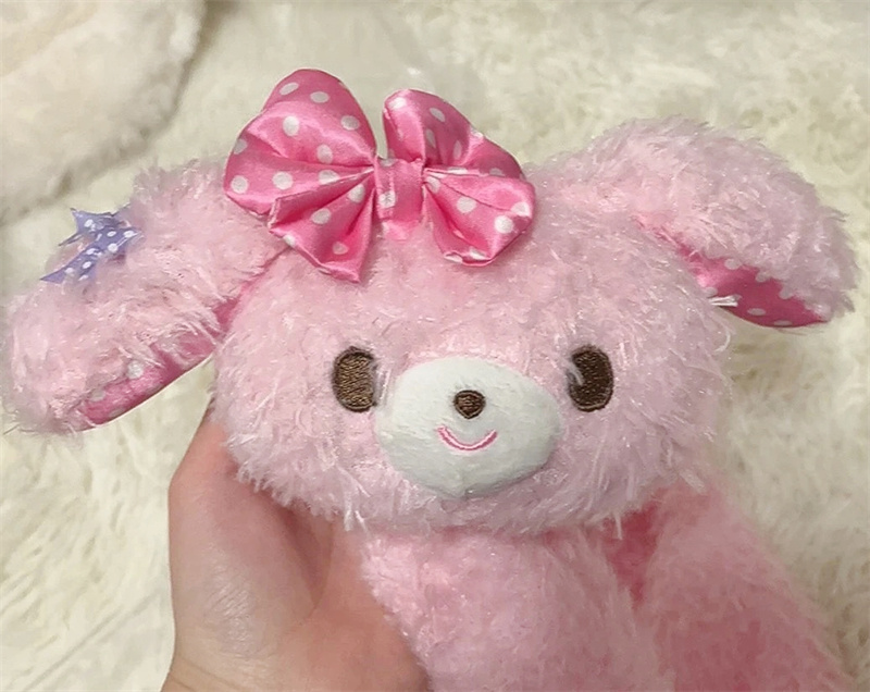 Écharpe en peluche Bonbonribbon Bunny pour femme, écharpe d'hiver rose Lolita Kawaii mignonne, cache-cou