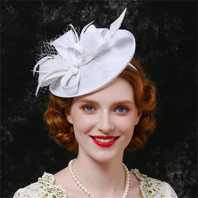 Chapeau Fascinator à Plumes Chic, Serre-tête Fascinator pour Tea Party, Coiffe Structurée Élégante pour Usage Quotidien et Occasions Spéciales