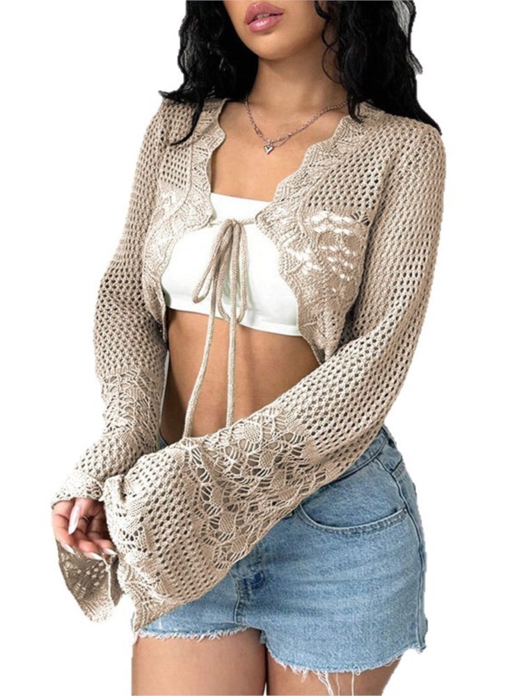 Haut sexy à manches longues transparent en maille, tunique transparente, couvre-maillot de plage, robe de plage, vêtements de plage, vêtements de plage pour femmes