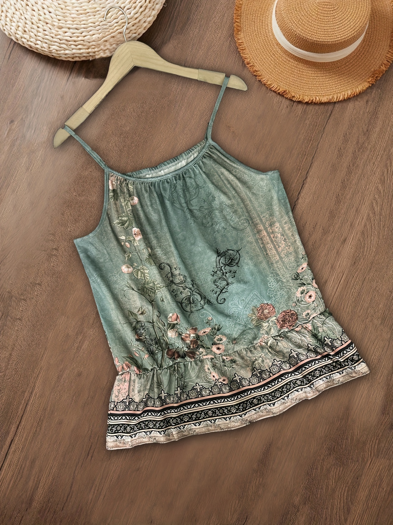 Gilet femme imprimé ethnique occidental décontracté sans manches camisole femme rétro gilet ample