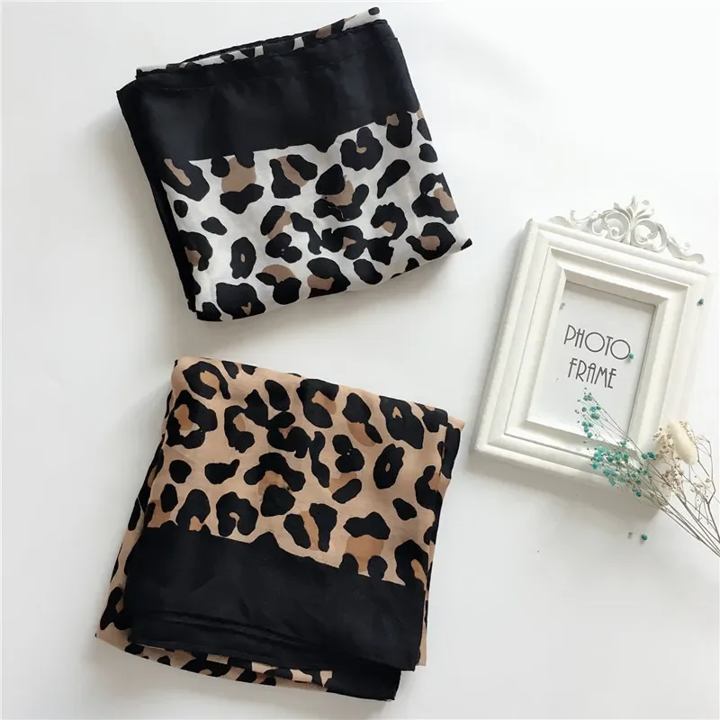 Design de mode Sexy léopard point gland Viscose châle écharpe de haute qualité foulard automne hiver Foulards musulman Hijab Sjaal