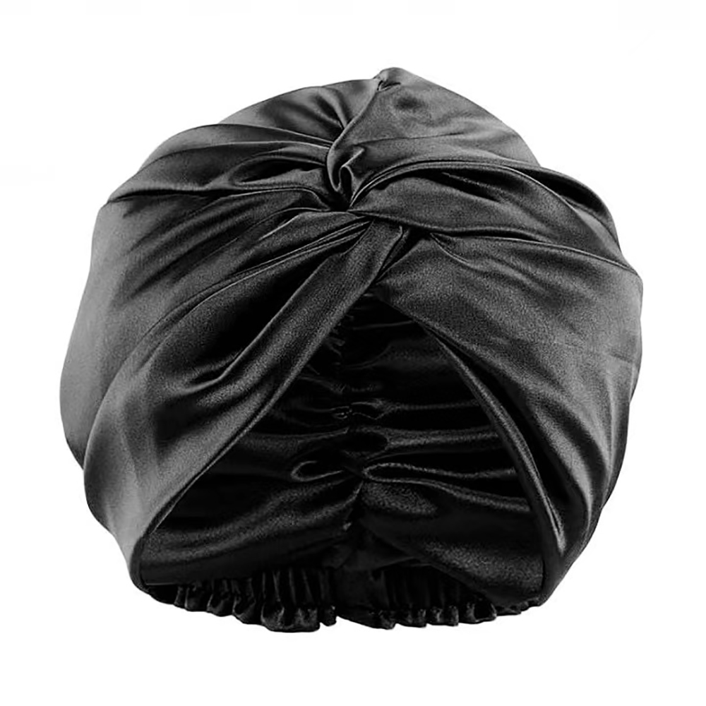Bonnet de couchage en soie de mûrier Pure 100% pour femmes, chapeaux de nuit, bandes de cheveux torsadées réglables, couvre-chef 19 mamans