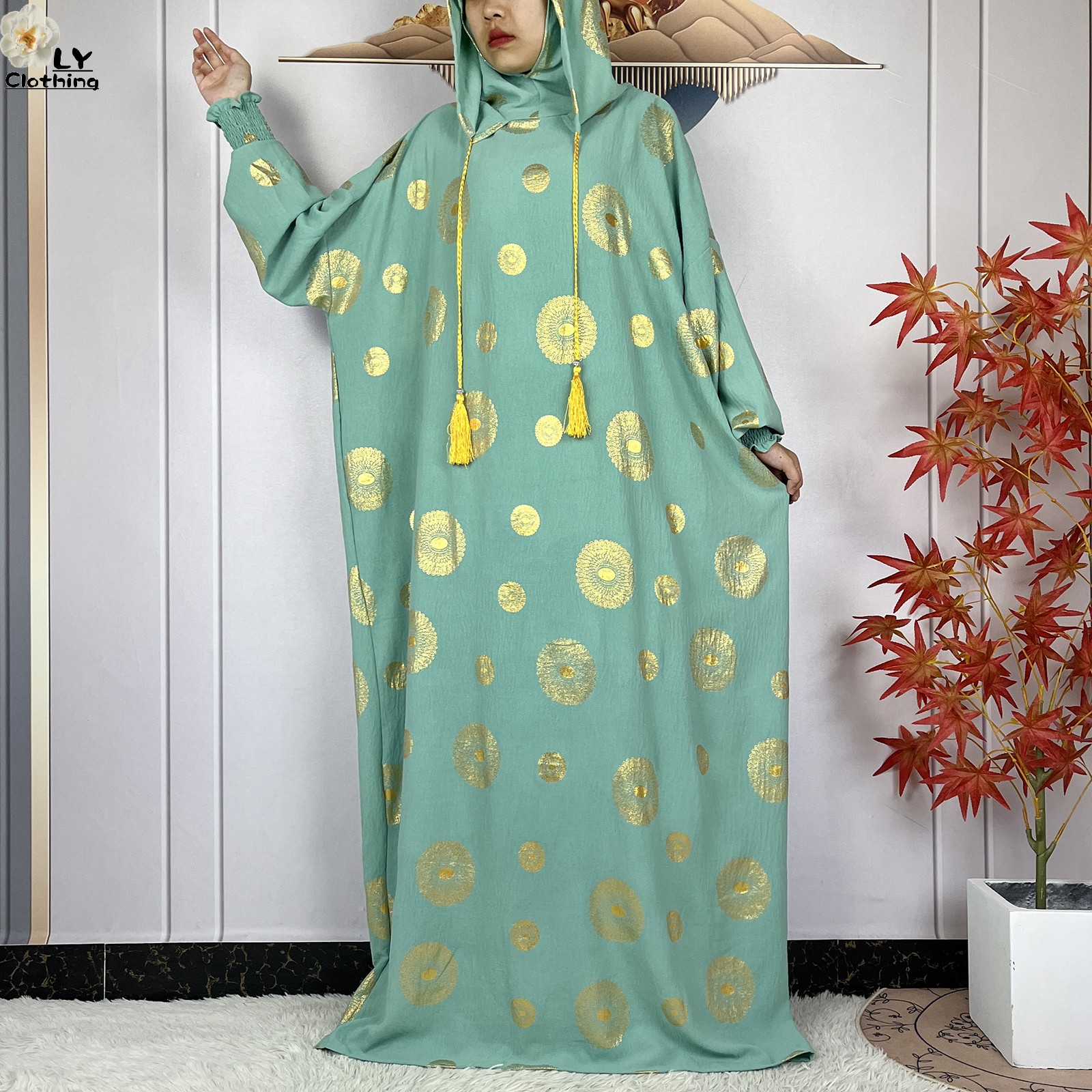 Abaya-Vêtements de Prière pour Femme Musulmane, Deux Chapeaux, Dubaï, Turquie, Islam, Robes en Tissu de Haute Qualité, Kaftan, Nouvelle Collection