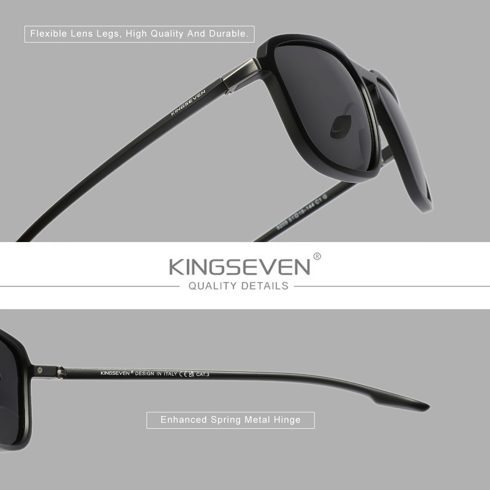 KINGSEVEN haute qualité Style Vintage lunettes de soleil polarisées dames mode vacances UV400 lunettes pour hommes lunettes de conduite