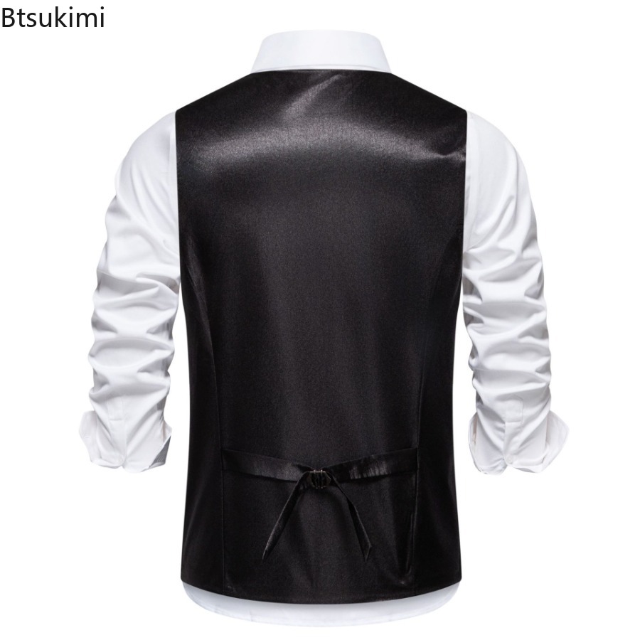 Gilet de Costume à paillettes dorées brillantes pour hommes, à la mode, simple boutonnage, Slim, scintillant, de luxe, pour fête de mariage, scène, bal de promo