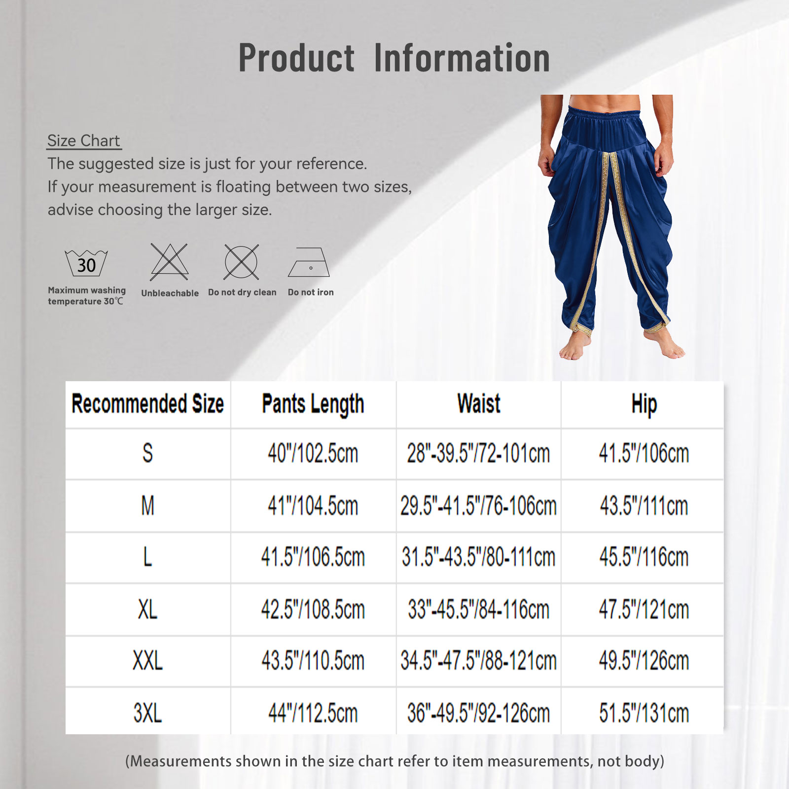 Costume arabe en Satin pour hommes, pantalon Dhoti décontracté, taille élastique, drapé, Baggy, pour Halloween, pharaon égyptien, Cosplay