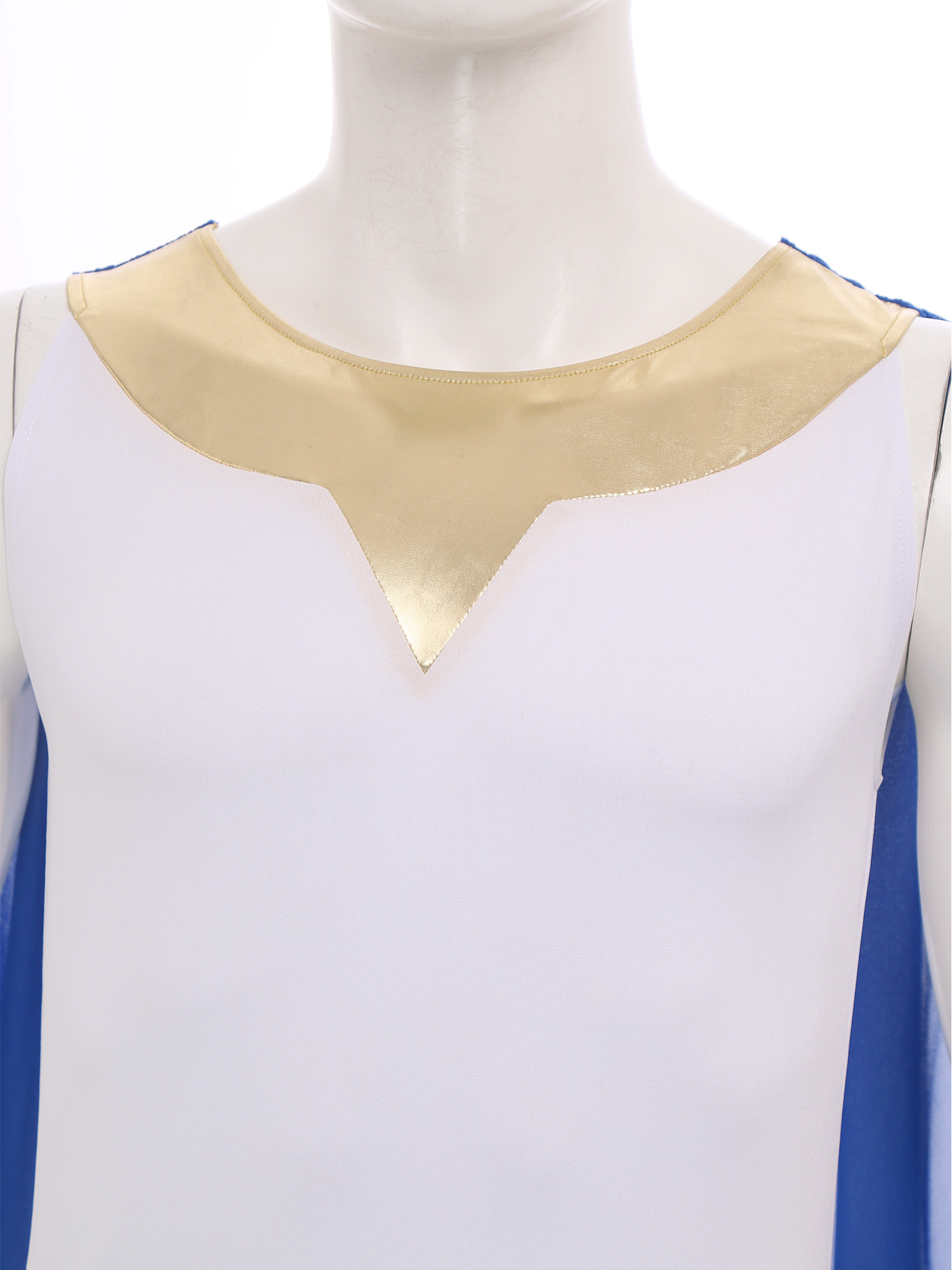 Toga romain grec ancien pour hommes, Costume de Cosplay d'halloween dieu Zeus ange prêtre, tunique sans manches avec poignets pour fête à thème