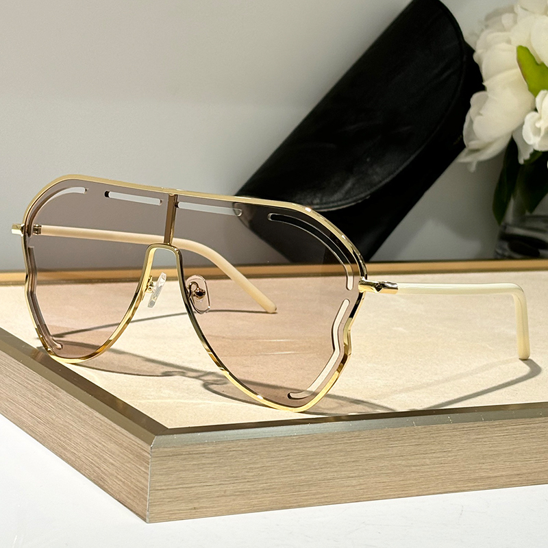 Lunettes de soleil à monture large en alliage pour hommes et femmes, de haute qualité, nouvelle mode, marque de créateur, rétro, UV400, lunettes de soleil d'extérieur