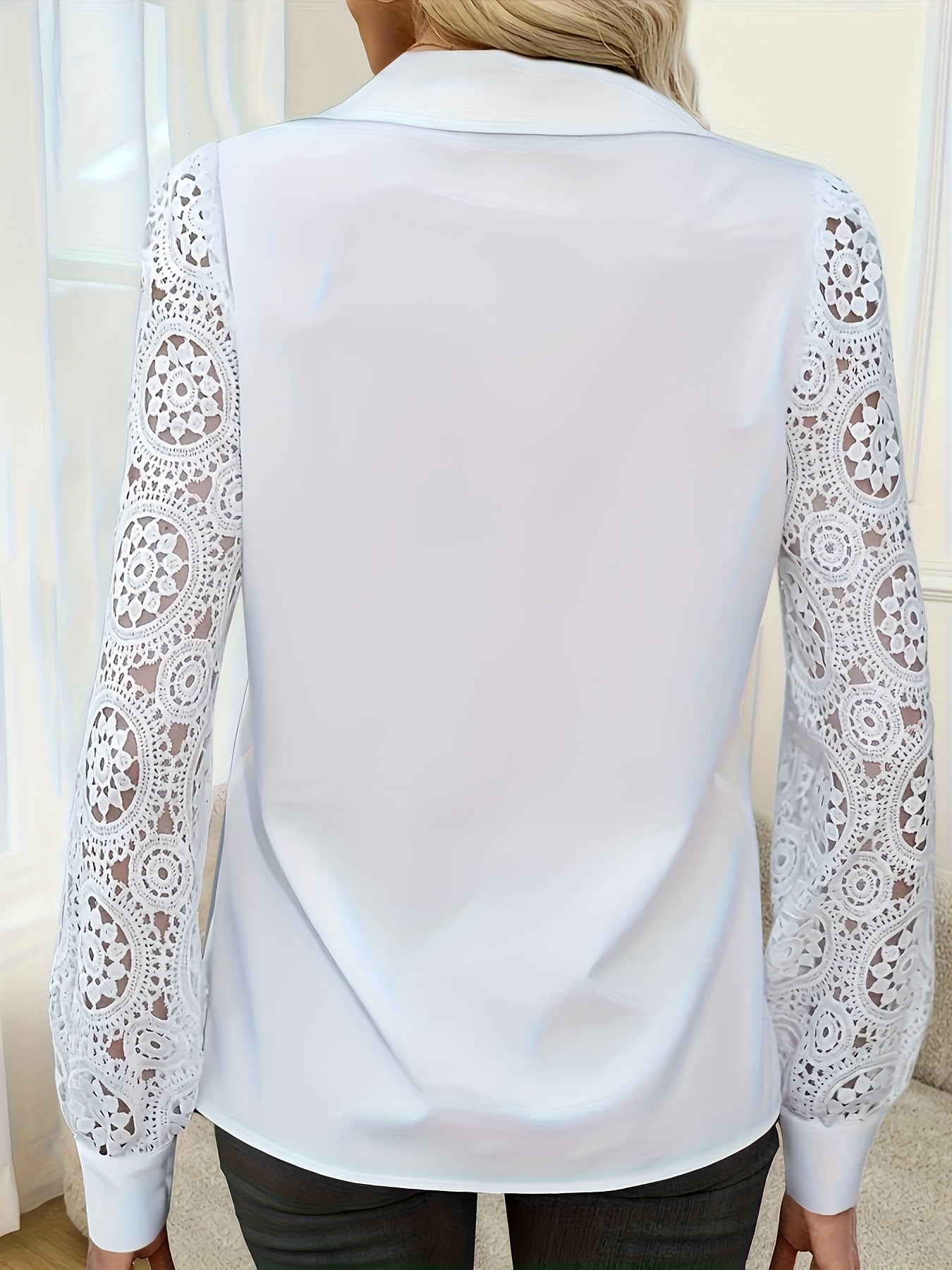 Tempérament ample femme chemise mode blouse décontractée élégant à manches longues femme chemise vacances week-end haut