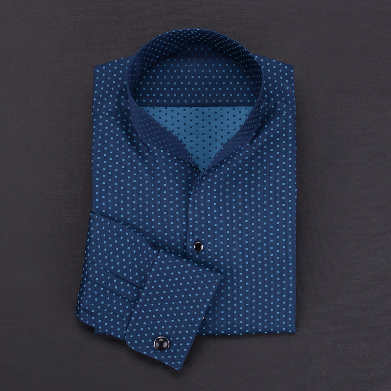 Chemise à Manches sulfDécontractée pour Homme, Tenue d'Affaires Française, Printemps et Automne