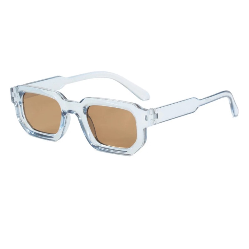 Lunettes de soleil rectangulaires pour hommes et femmes, lunettes de soleil tendance, design de marque de luxe, protection UV400, lunettes de soleil carrées pour femmes