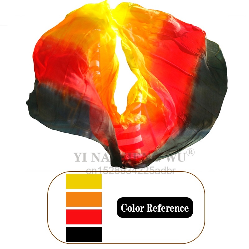 100% véritable voile de soie châle femmes écharpe accessoire de Costume danse du ventre pur voile naturel personnalisé teint éloge soie voile marron