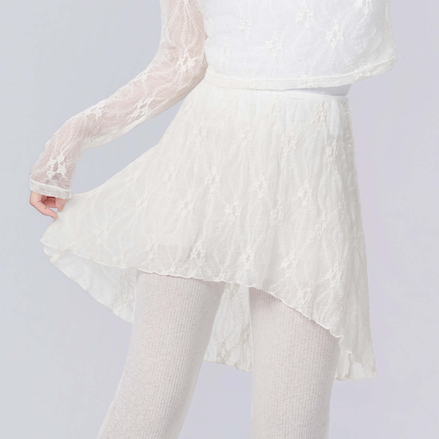 Jupes de danse en dentelle douce pour femmes, en nylon transparent, tulle, couleur unie, jupes élégantes à ourlet irrégulier pour filles adultes, jupes de danse en tricot