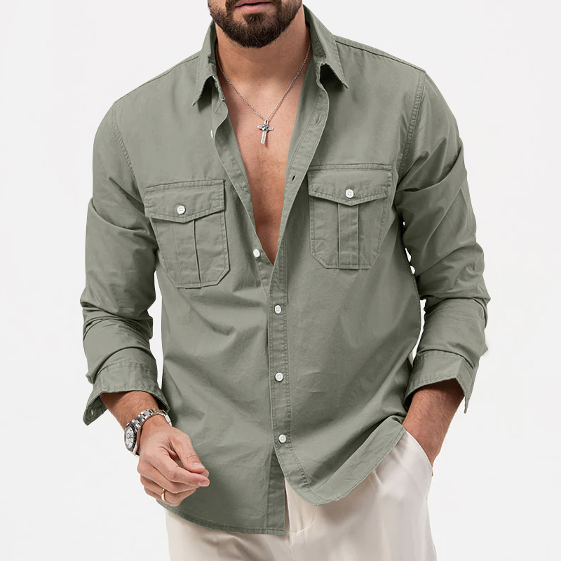 Chemise à manches longues pour hommes, vêtements de Fitness rétro Tiki de couleur unie, chemise d'automne de Jogging et de Fitness de rue Harajuku de haute qualité