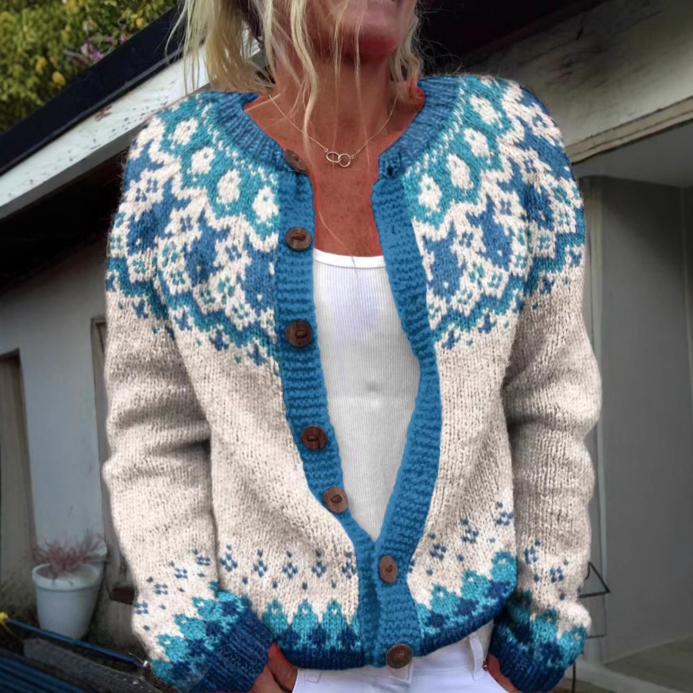 ​ Cardigan en tricot Jacquard de Style ethnique pour femmes, style bohème, ouvert sur le devant, manteau avec frange, coupe ample, vêtements d'extérieur pour printemps et automne