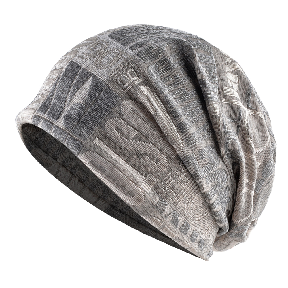 Double usage écharpe Bonnet femmes tricoté Jacquard chapeaux hommes écharpe Bonnet extérieur Bonnet casquette cyclisme Turban queue de cheval chapeau pour les femmes