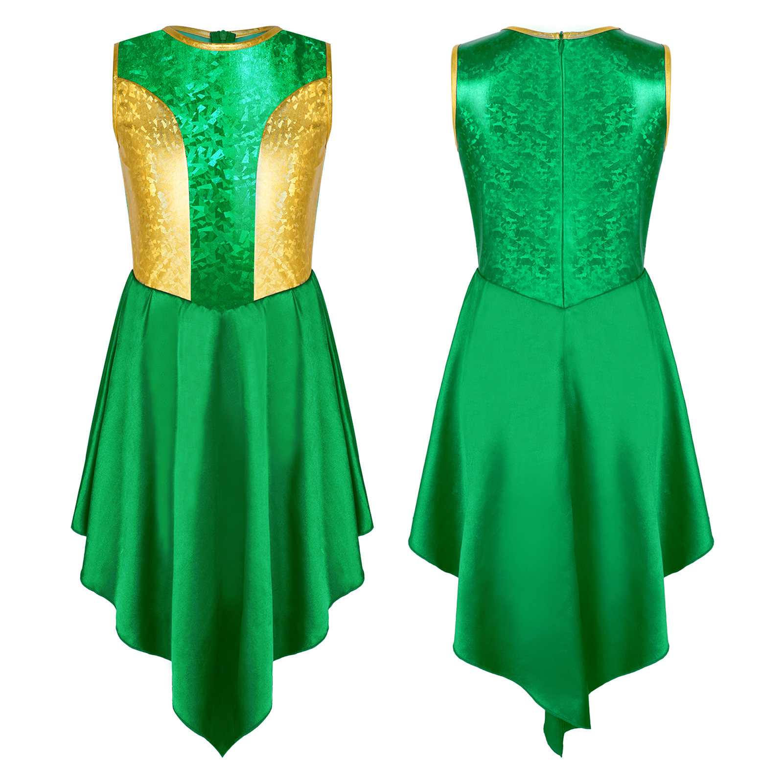 Robe de louange liturgique pour filles, costumes de danse lyrique pour enfants, costumes de choriste d'église, de culte et de danse de salon
