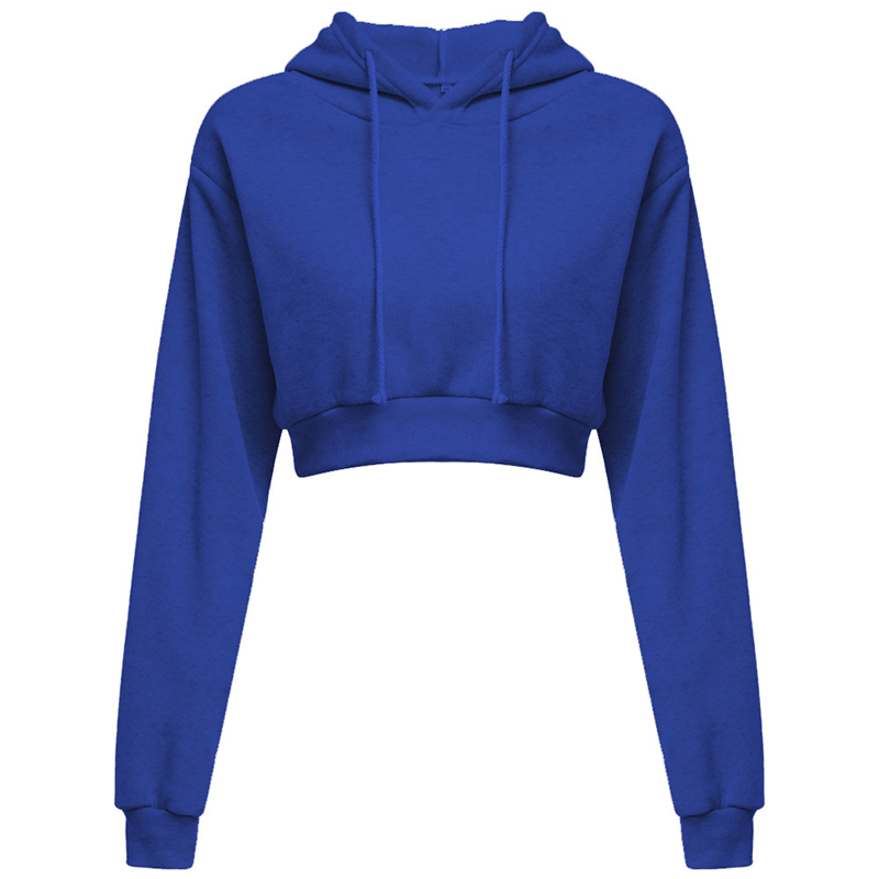 Sweat à capuche court pour femme, manteau de sport, pull à capuche, sweat-shirt, vêtements d'automne et d'hiver, nouvelle mode