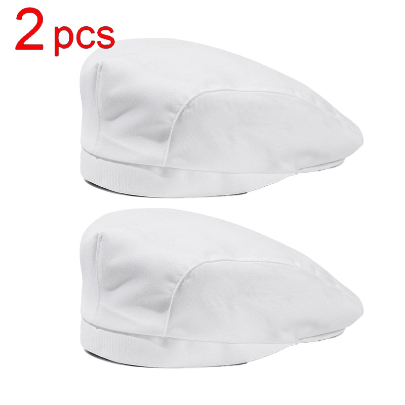 Chapeau de cuisinier pour la restauration, 5/2/1 pièces, casquette de travail de cuisine pour services alimentaires, hôtel, restaurant, cantine, pâtisserie, cuisine domestique, béret de chef