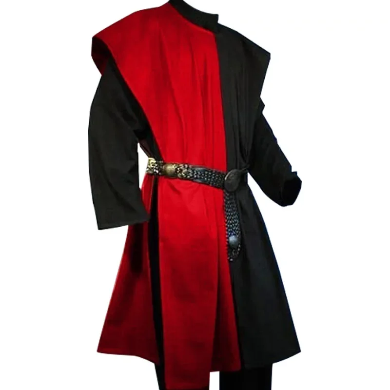 Costume médiéval pour hommes, guerriers Larp, chevalier, tunique de Cosplay, gilet, chemise, manteau de table, déguisement de carnaval d'halloween pour adultes