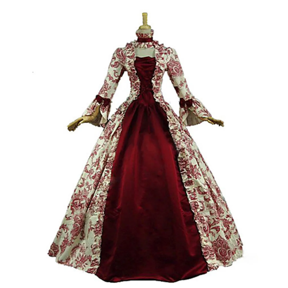 Robe victorienne pour femmes, Costume de bal médiéval, gothique rétro Vintage, fée elfe fantaisie, cintré à la taille, Corset