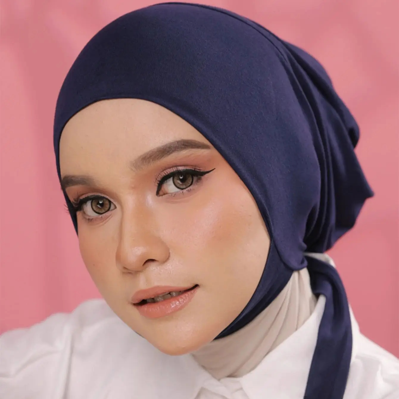 Bonnet intérieur Hijab pour femmes, sous-écharpe solide, écharpe sous-casquette, chapeau turban, hijabs musulmans islamiques, couvre-sauna prêt à porter