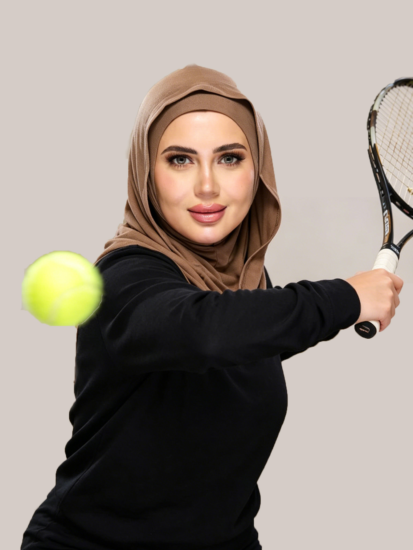 Hijab de sport à capuche en jersey, sous-hijab instantané, doux et extensible, pour femmes musulmanes, facile à porter, turban de sport