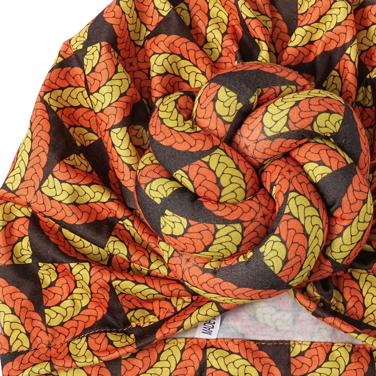 Turban à nœud pré-fabriqué, Bonnet de tête imprimé africain pour femmes, couvre-chef de fête