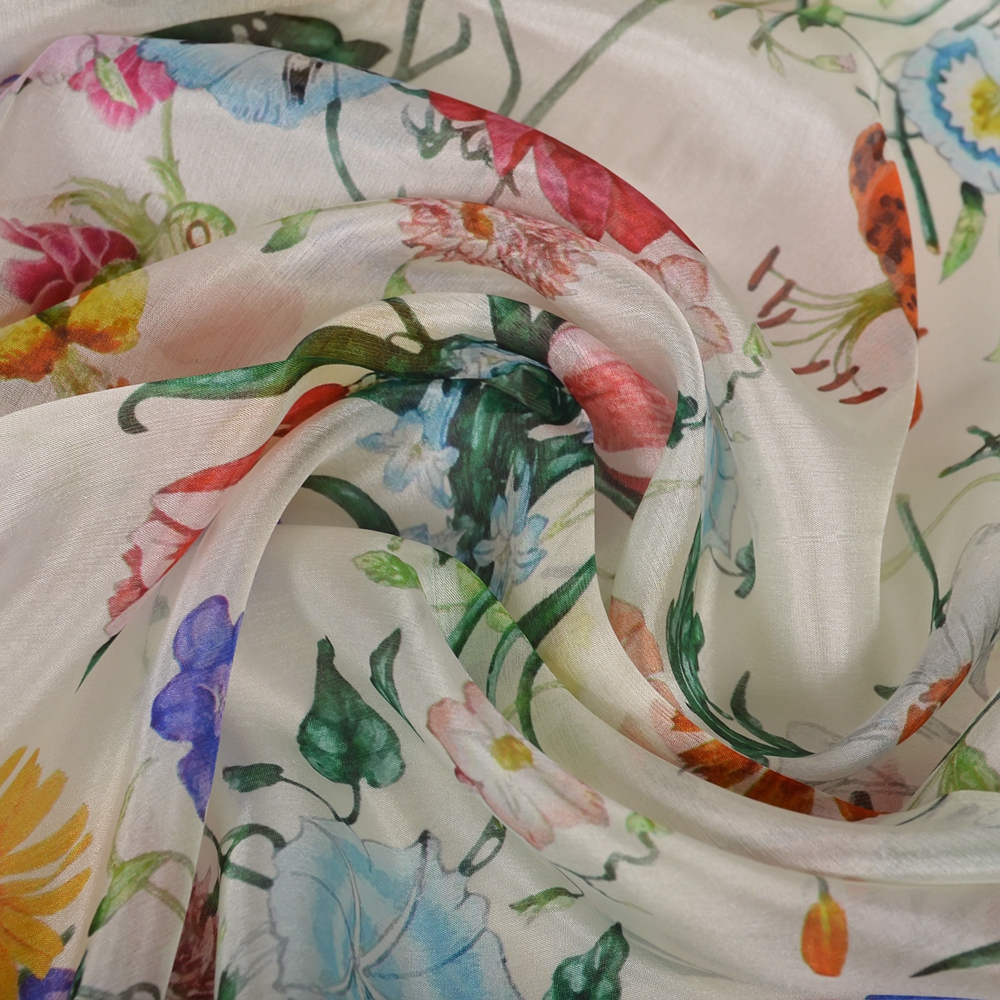 BYSIFA |   Blanc 100% mûrier soie écharpe châle femmes nouveau Design Floral été longue plage châle de luxe dames cou foulards Hijabs