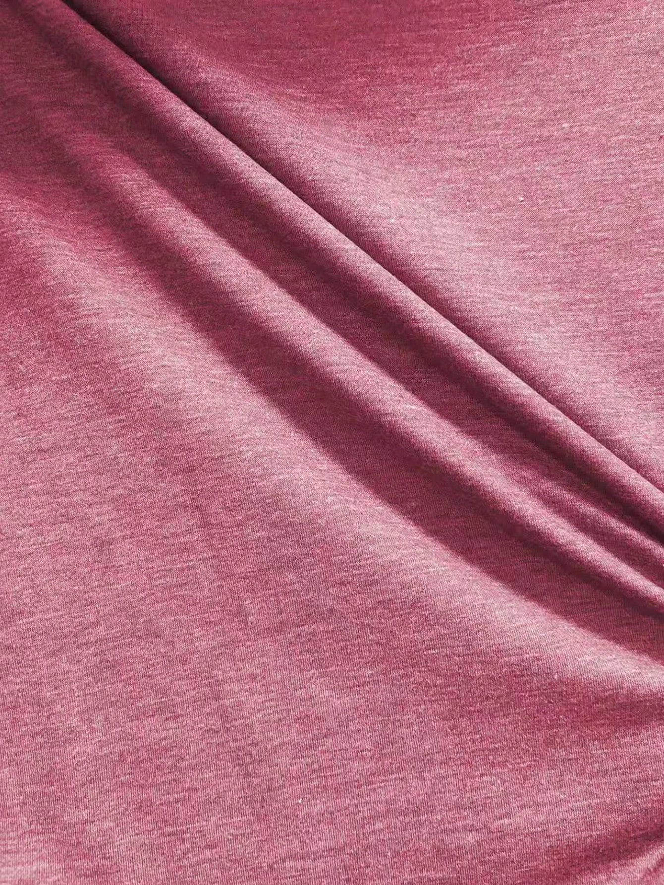 Haut à manches longues pour femmes, col rond ample, couleur unie élégante, t-shirt en polyester tricoté, mode automne et hiver, motif cœur