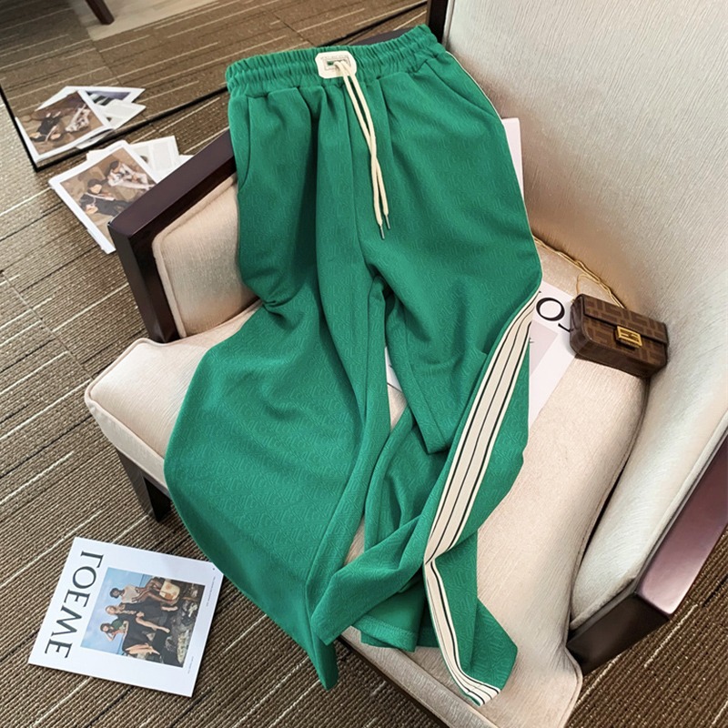Costume de sport de loisirs pour femmes au printemps et en été, nouveau Style à la mode et jeune, pantalon élégant et à jambes larges, ensemble deux pièces