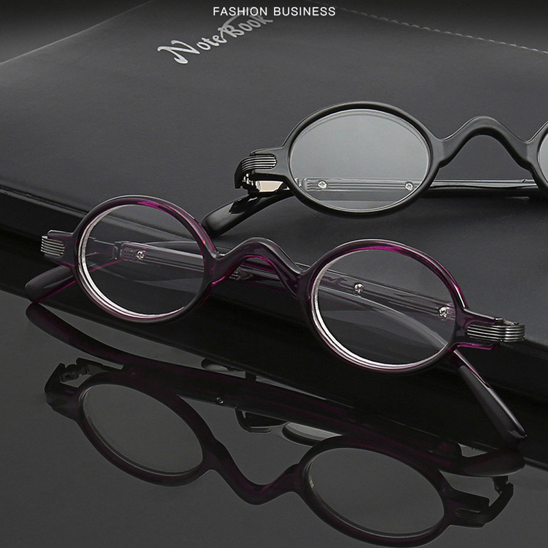 Petites lunettes de lecture rondes pour hommes et femmes, en métal avec monture de combinaison en plastique, lunettes élégantes de haute qualité pour lecteurs + 1.0 à + 4