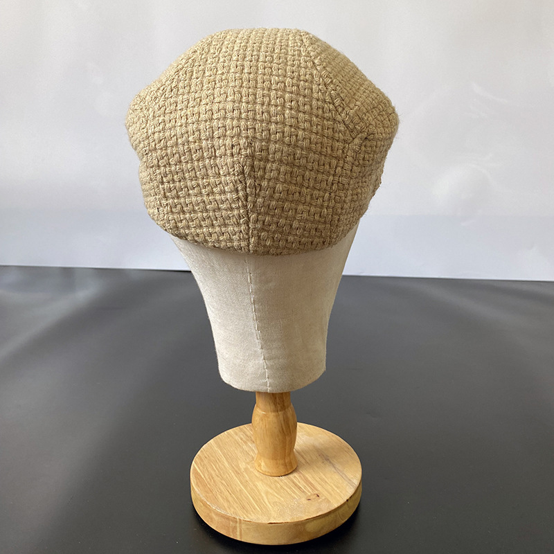Nouveau Camel hommes bérets Style occidental britannique laine avancé plat Ivy casquette classique Vintage automne hiver béret casquette taille S-XL 21