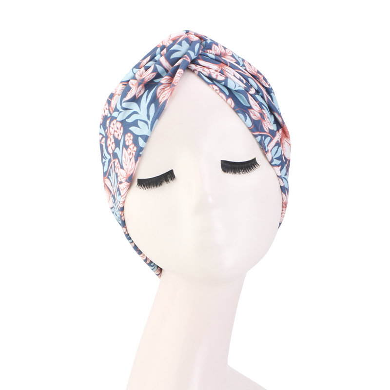 Chapeau Turban Musulman à Imprimé Floral pour Femme, Foulard Hijab, Chapeau Islamique Africain pour Perte de Cheveux, Bonnet Chimio, Casquette Arabe Islamique