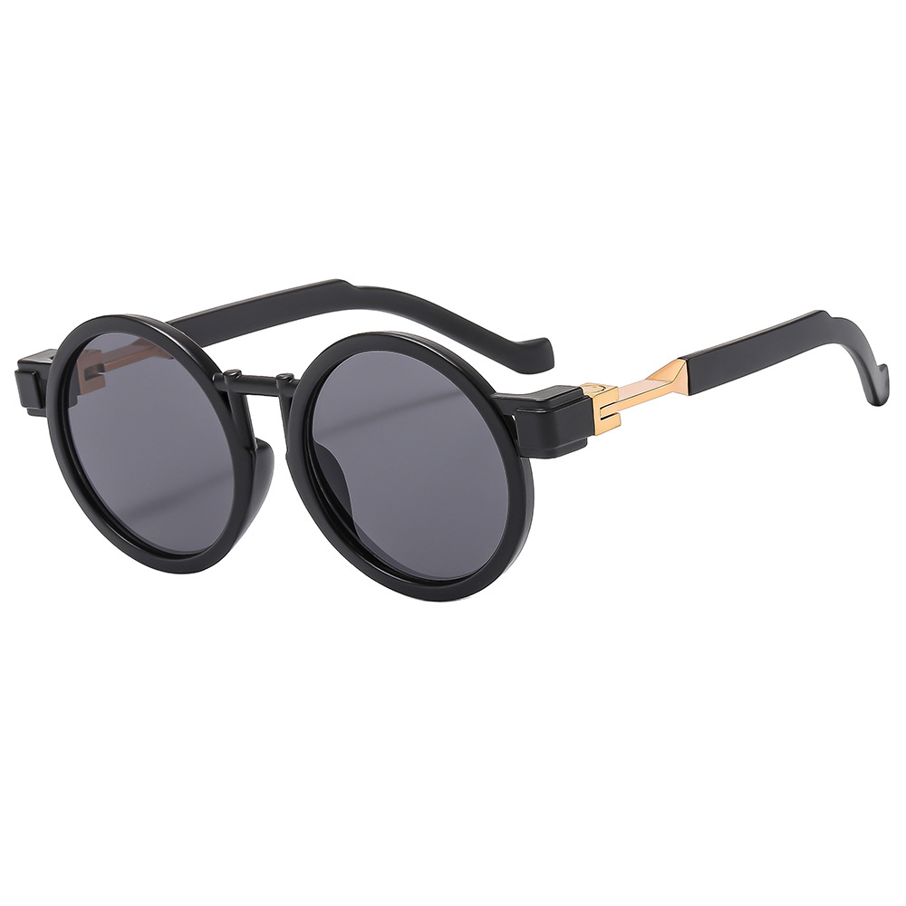 Nouveau rond femmes Steampunk lunettes de soleil nuances de luxe UV400 marque de mode concepteur hommes lunettes de soleil