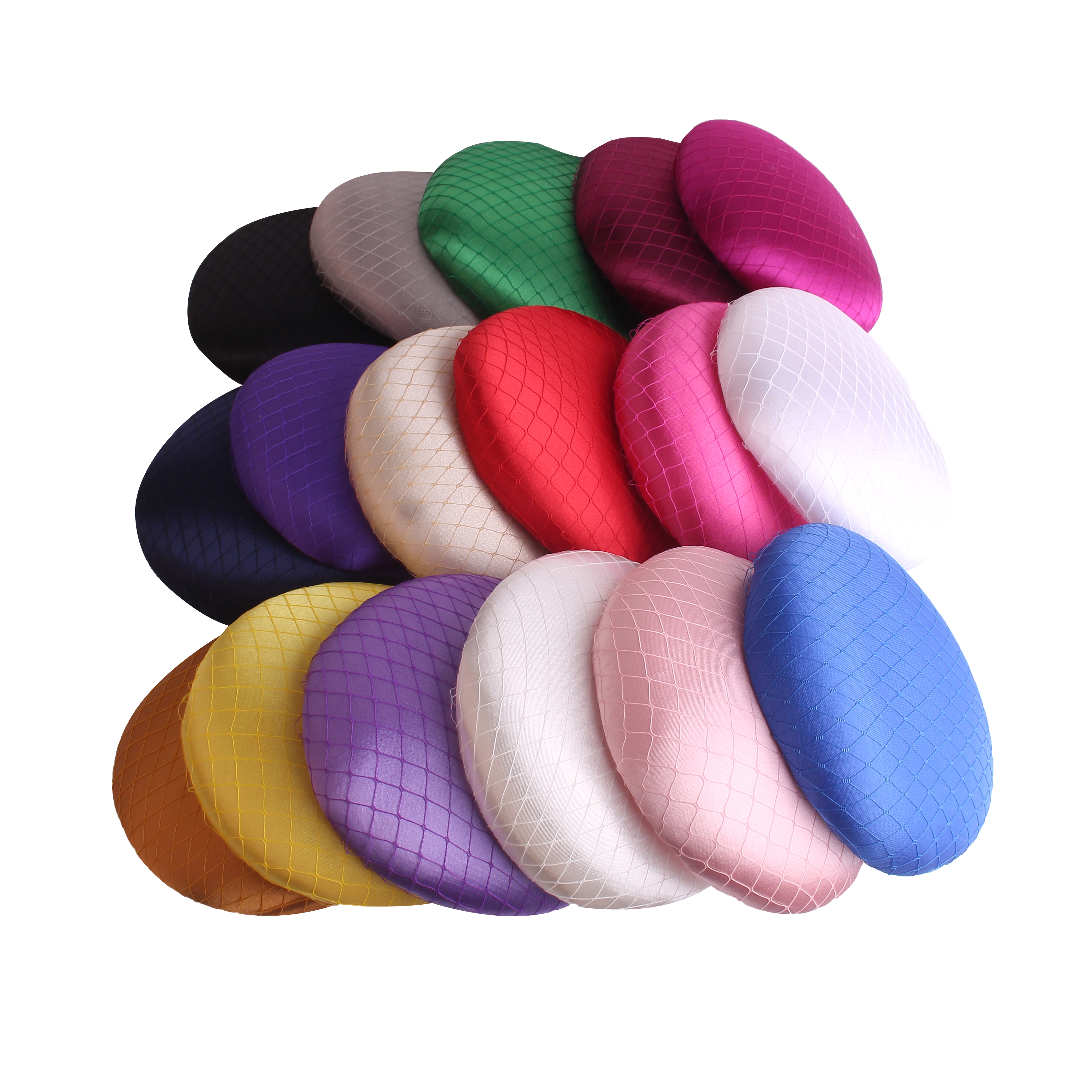 Chapeaux de fête en Satin de 15CM, accessoires pour cheveux, couvre-chef de Cocktail, chapeaux de mariée, chapellerie de mariage rouge, couvre-chef d'église