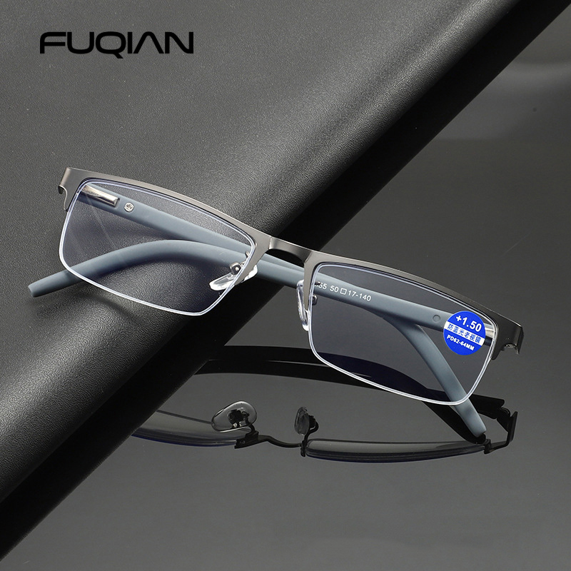 Marque Designer lunettes de lecture hommes femmes mode demi-monture presbyte lunettes Vintage affaires dioptrie lunettes + 1.0 1.5 2.0