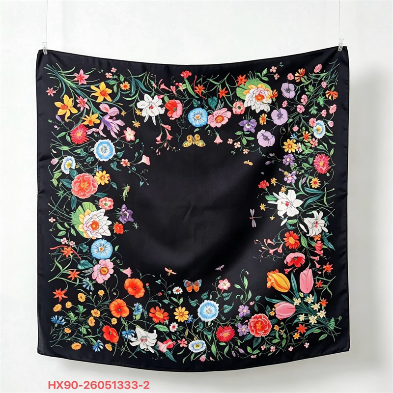Nouveau Foulard Carré en Soie pour Femme, Marque de Luxe, 90 cm, Imprimé Satin, Hijab, Écharpe, Paréo, Bandana, Châle, Bandeau, Foulard Musulman