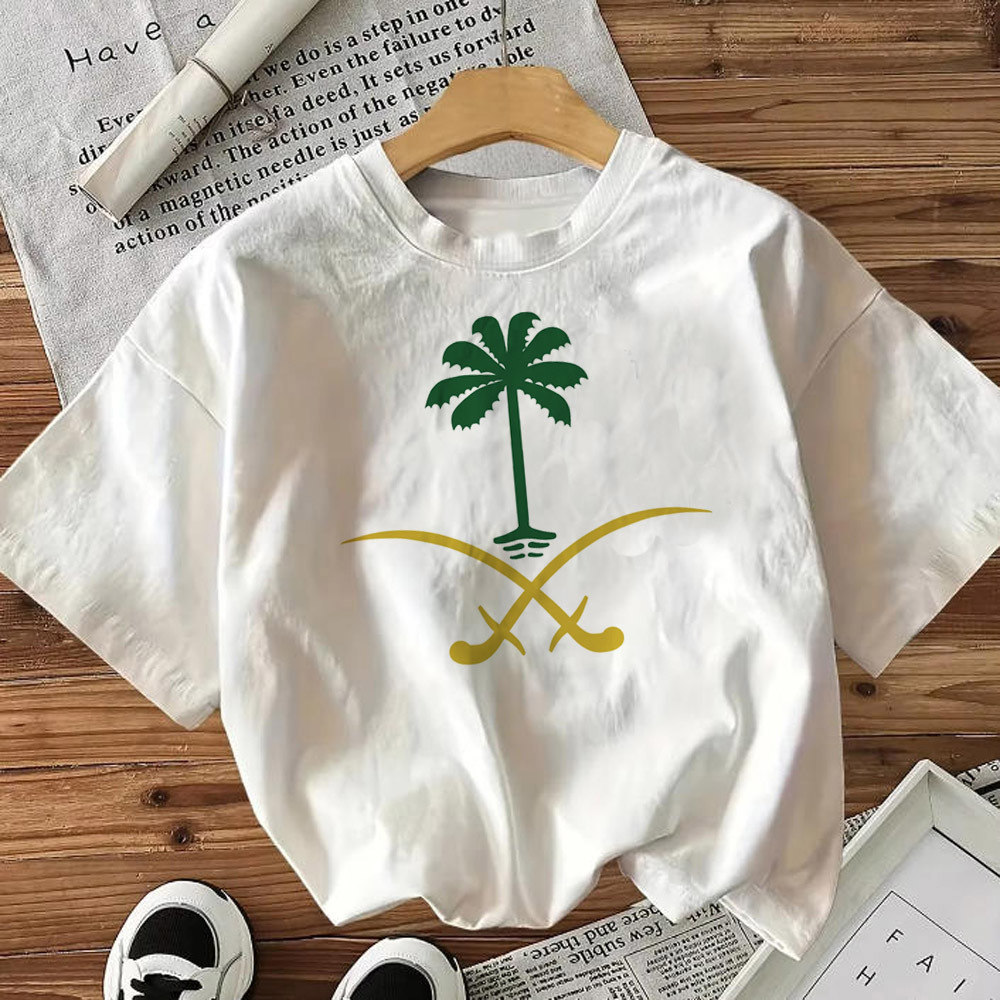 Chemise de la fête nationale saoudienne pour femmes, t-shirt confortable kawaii des années 80, Punk Grunge harajuku, anime, culture pop, psychédélique