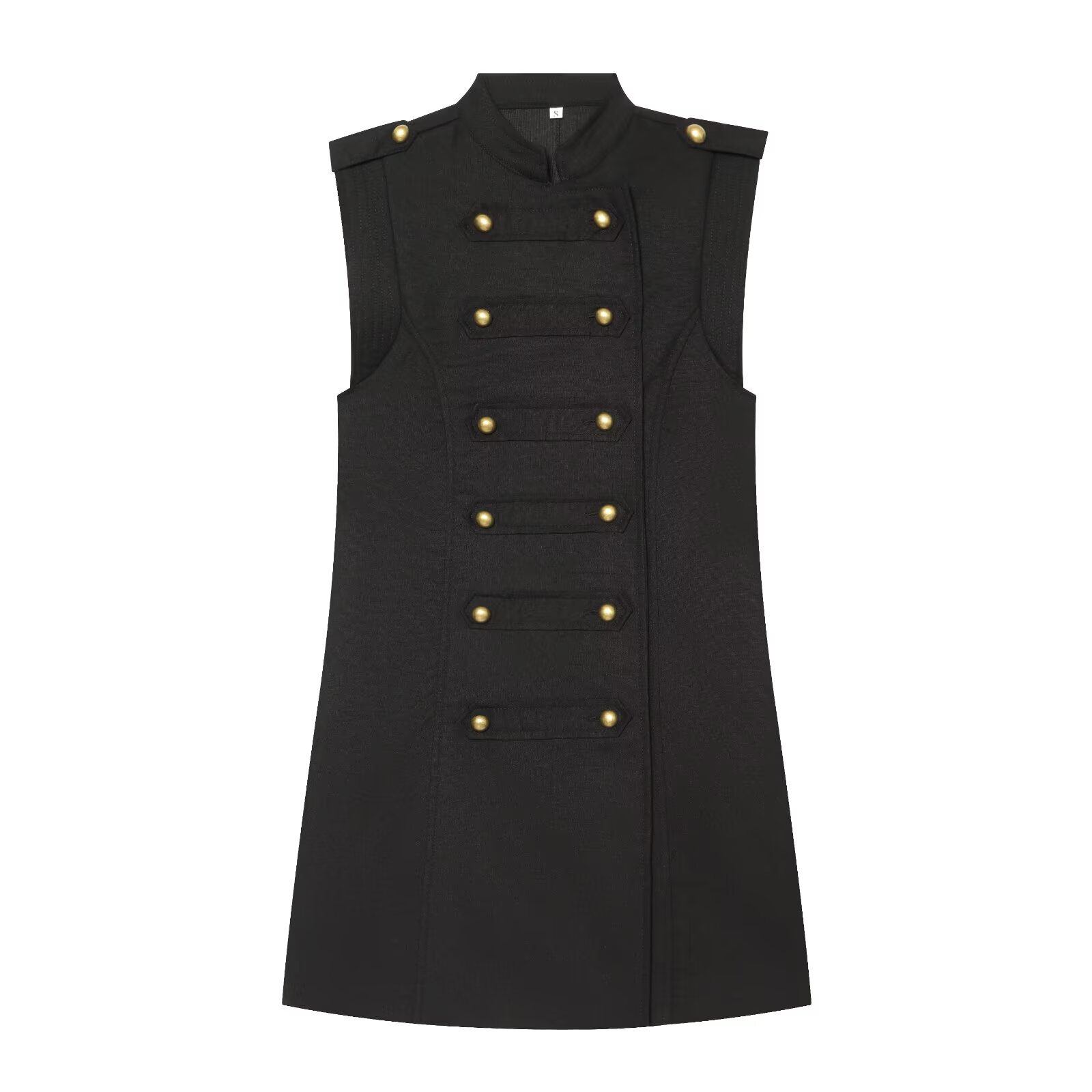 Robe mini vintage ajustée pour femme, style Napoléon, élégante et décontractée, chic urbain, pour l'été et l'automne