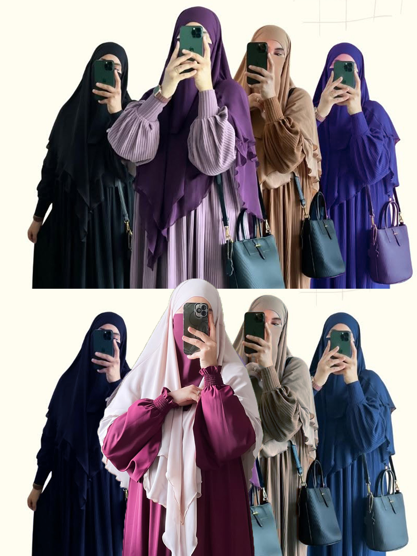 Foulard en mousseline de soie Hijab instantané Double couche de qualité supérieure, châle respirant pour femmes musulmanes, Hijab en mousseline de soie respirant malaisien