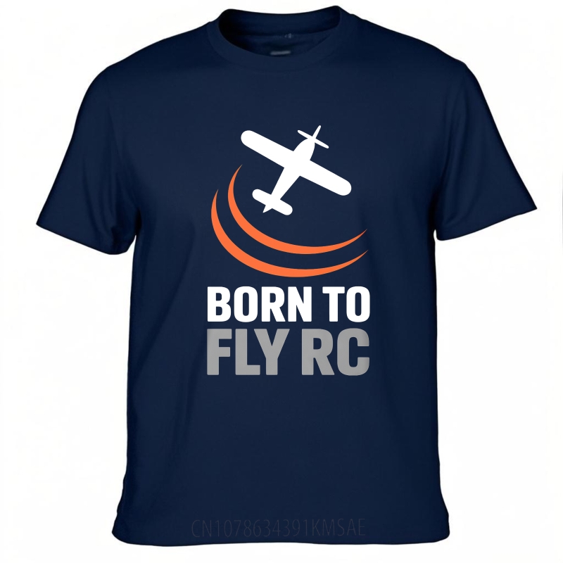 Mode été pour son t-shirt Born To Fly Rc avion Logo à manches courtes entraînement col rond T-shirt Hip-hop pas cher T-shirt