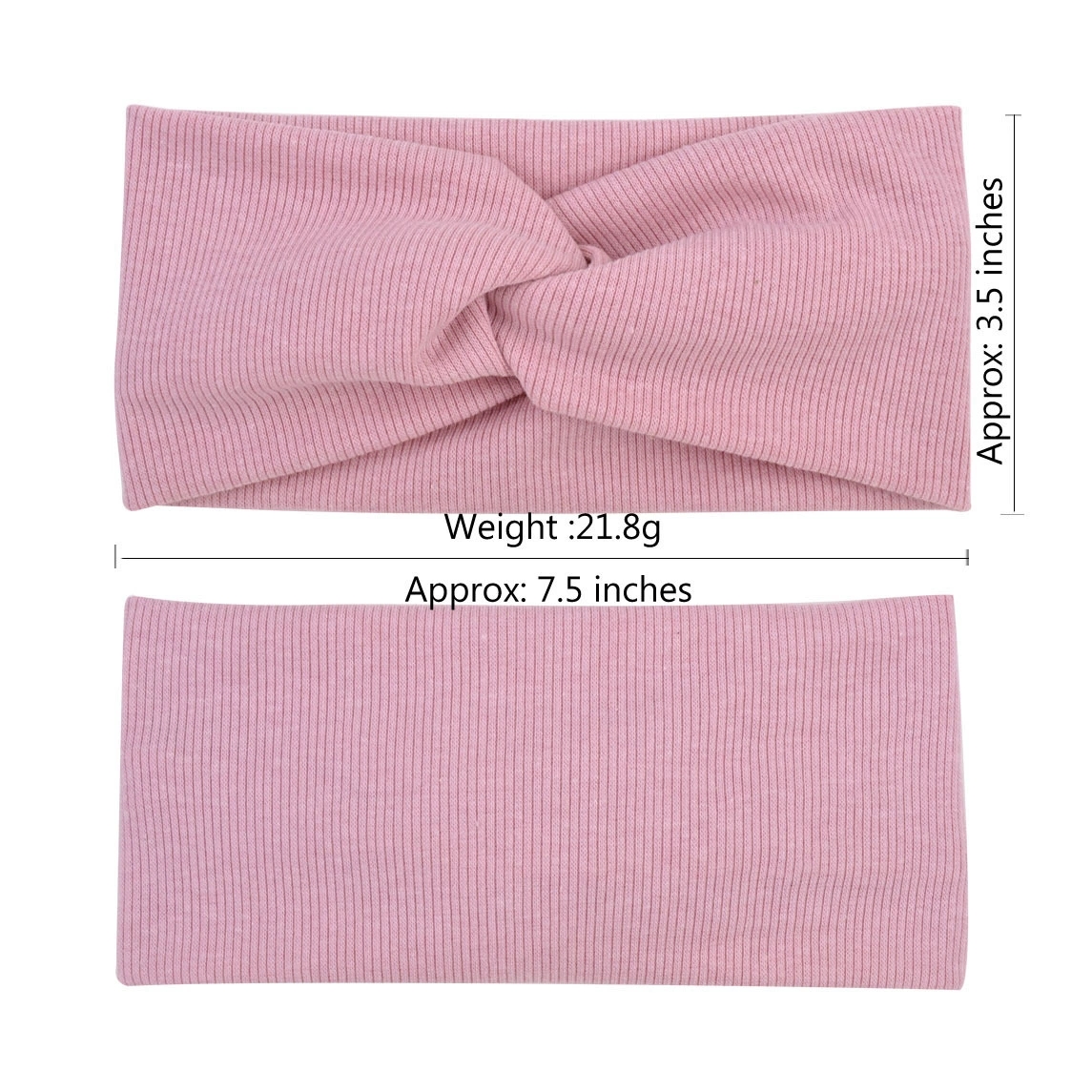 Femmes filles couleur unie bandes de cheveux tricoté coton bandeaux Vintage croix Turban pansement Bandanas bandeaux cheveux accessoires
